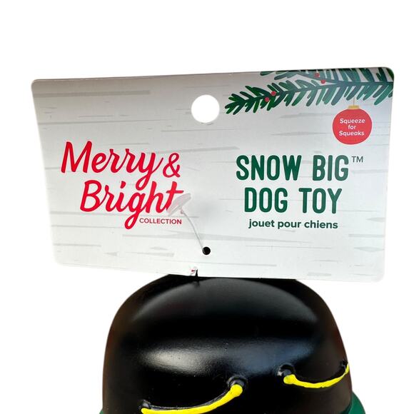 Merry & Bright XL Vinyl Nutcracker Dog Toy Squeaky Chew Toss Christmas Holiday - Picture 3 of 5